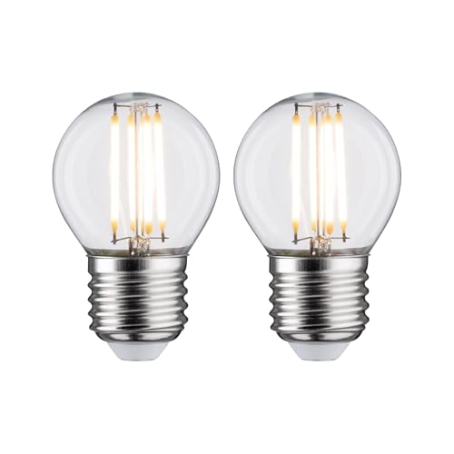 Paulmann 2er Pack LED Filament Tropfen, Ø 45 mm, 5W = 40W, E27, 470 lm, klar, 2700 K Paulmann 2er Pack LED Filament Tropfen, Ø 45 mm, 5W = 40W, E27, 470 lm, klar, 2700 K von Paulmann