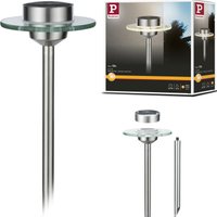 Paulmann LED Gartenleuchte "Solarspieß Ufo IP44 LED 1x0,2W Edelstahl/Klar Edelstahl/Glas", 1 flammig, Leuchtmittel LED-Modul  LED fest integriert, LED-Modul von Paulmann
