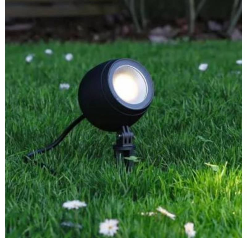 Paulmann LED Gartenstrahler LED Zigbee Erdspießleuchte Kikolo Tunable Warm in Anthrazit 6,2W 400lm, keine Angabe, Leuchtmittel enthalten: Ja, fest verbaut, LED, warmweiss, Außenstrahler von Paulmann