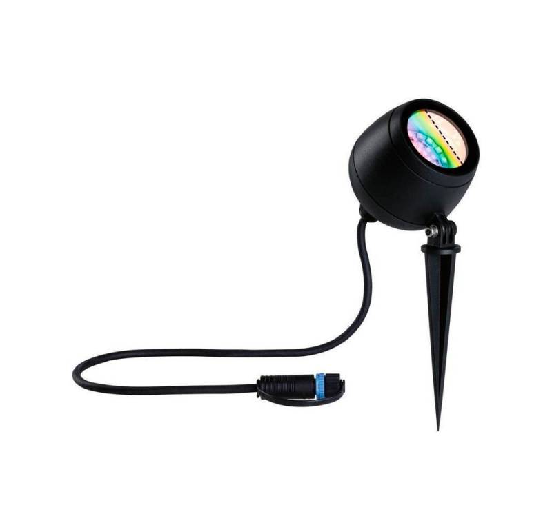 Paulmann LED Gartenstrahler LED Zigbee Plug & Shine Erdspießleuchte Kikolo RGBW in Anthrazit 6,2W, keine Angabe, Leuchtmittel enthalten: Ja, fest verbaut, LED, warmweiss, Außenstrahler von Paulmann