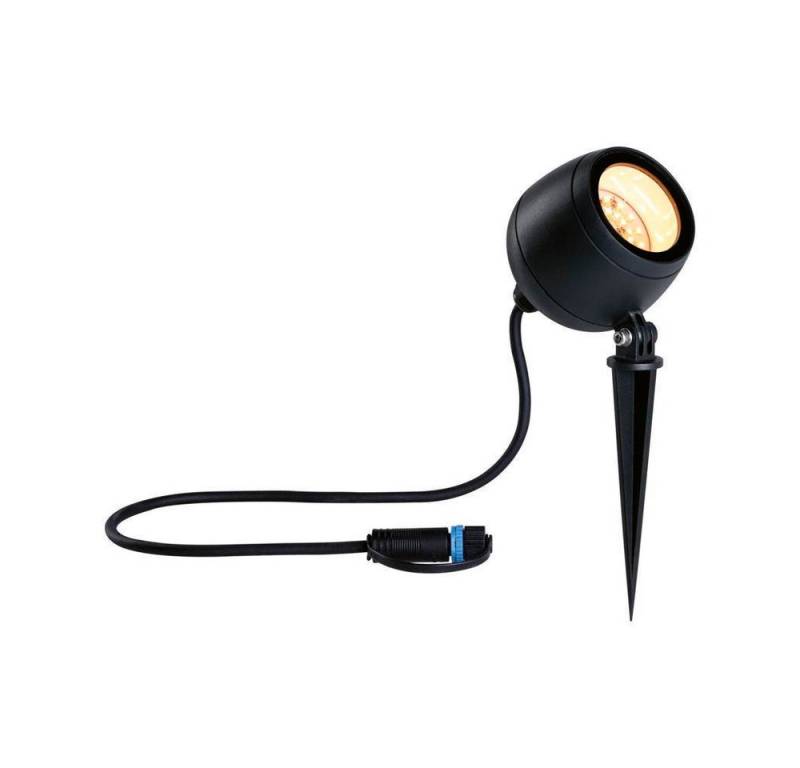 Paulmann LED Gartenstrahler LED Zigbee Plug & Shine Erdspießleuchte Kikolo Tunable Warm in Anthraz, keine Angabe, Leuchtmittel enthalten: Ja, fest verbaut, LED, warmweiss, Außenstrahler von Paulmann