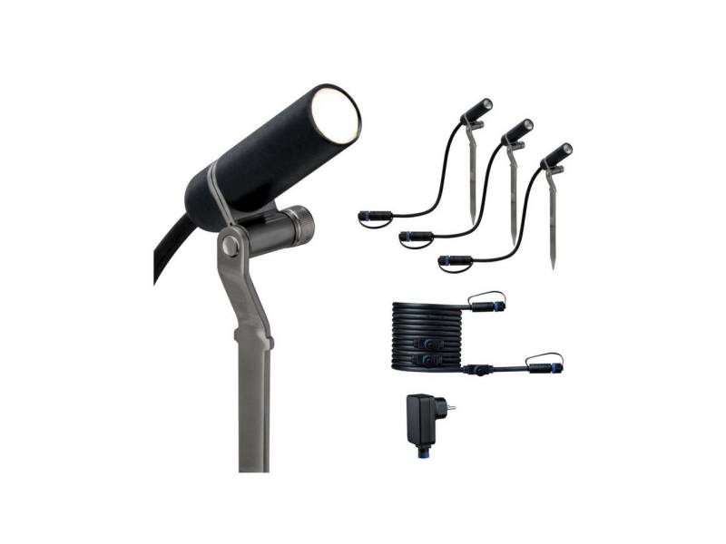 Paulmann LED Gartenstrahler Paulmann Plug & Shine Spot Plantini Basisset, Inkl. Leuchtmittel, Dimmbar nicht Smart Home-fähig ohne Bewegungsmelder von Paulmann