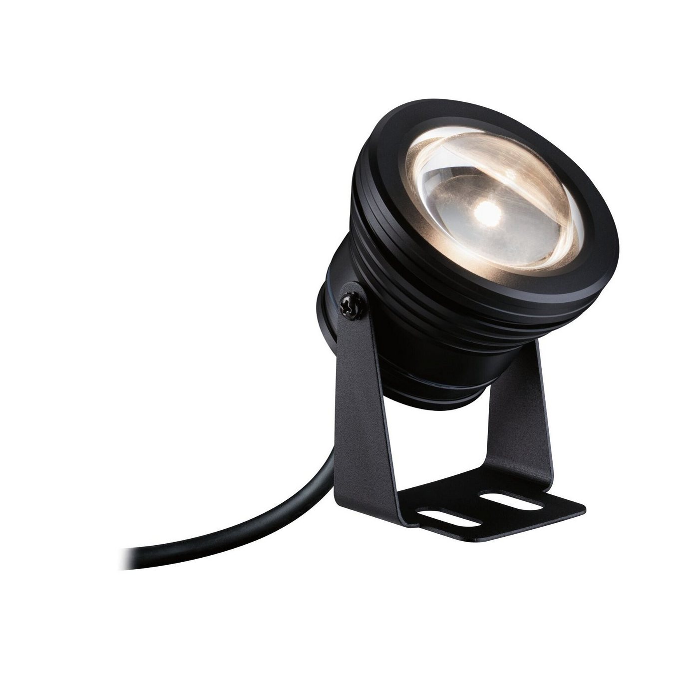 Paulmann LED Gartenstrahler Plug & Shine Spot Teichleuchte Einzelspot IP68 3000K 5W Schwarz, LED fest integriert, Warmweiß von Paulmann