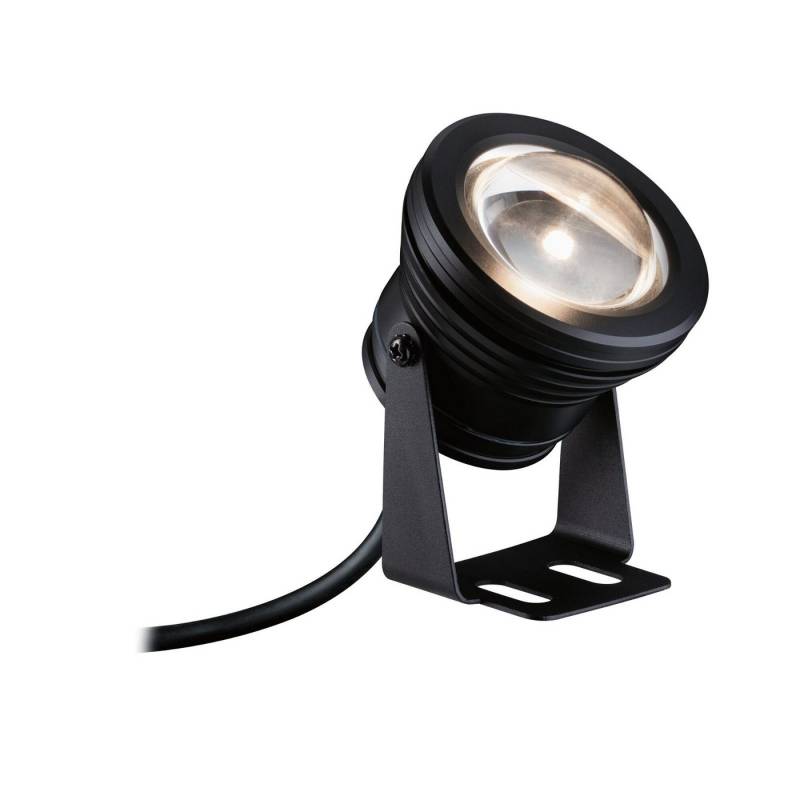 Paulmann LED Gartenstrahler Plug & Shine Spot Teichleuchte Einzelspot IP68 3000K 5W Schwarz, LED fest integriert, Warmweiß von Paulmann