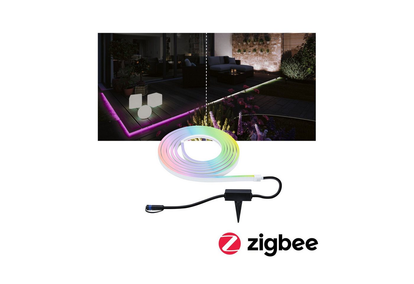 Paulmann LED Gartenstrahler Plug & Shine Stripe Smooth Einzelstripe IP67 RGBW+ 22W Weiß, LED fest integriert, Tageslichtweiß, Smart Home Zigbee 3.0 Paulmann LED Gartenstrahler Plug & Shine Stripe Smooth Einzelstripe IP67 RGBW+ 22W Weiß, LED fest integriert, Tageslichtweiß, Smart Home Zigbee 3.0 von Paulmann