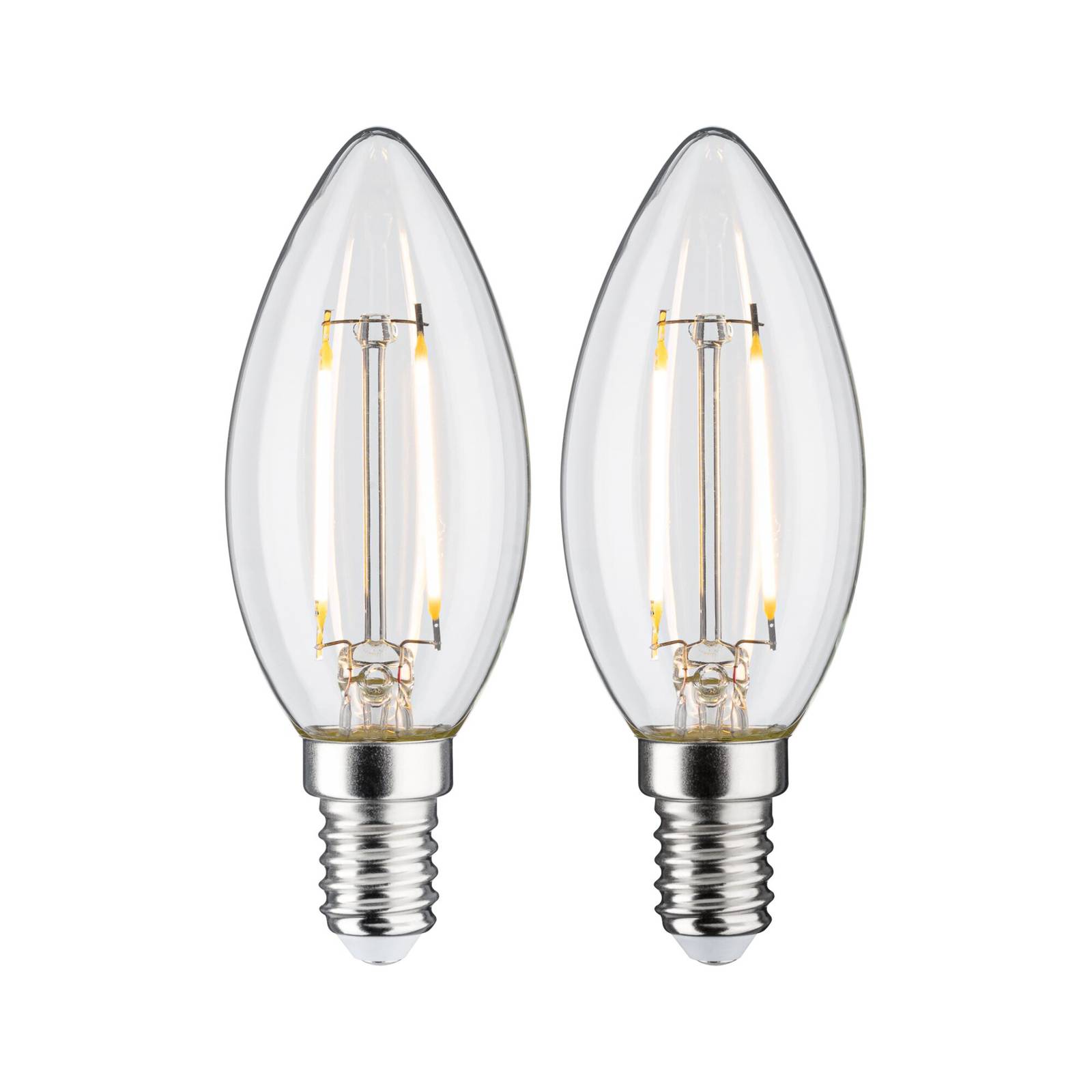 Paulmann LED-Kerze E14 2,7W 2700K Filament 2er-Set Paulmann LED-Kerze E14 2,7W 2700K Filament 2er-Set von Paulmann