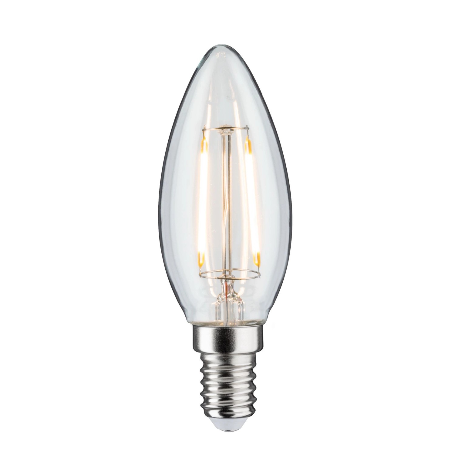 Paulmann LED-Kerze Filament Plug & Shine 24 V 2 W 3000 K Dimmbar Klar von Paulmann