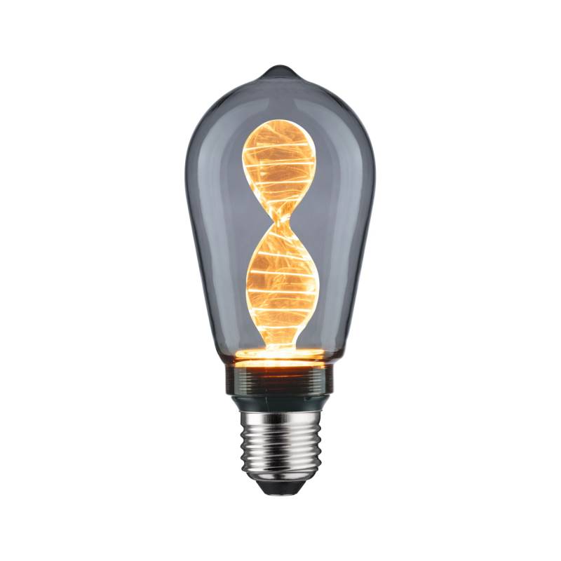 Paulmann LED-Kolben ST64 'Inner Glow Helix' E27 4,2 W 90 lm goldlicht Rauchglas von Paulmann