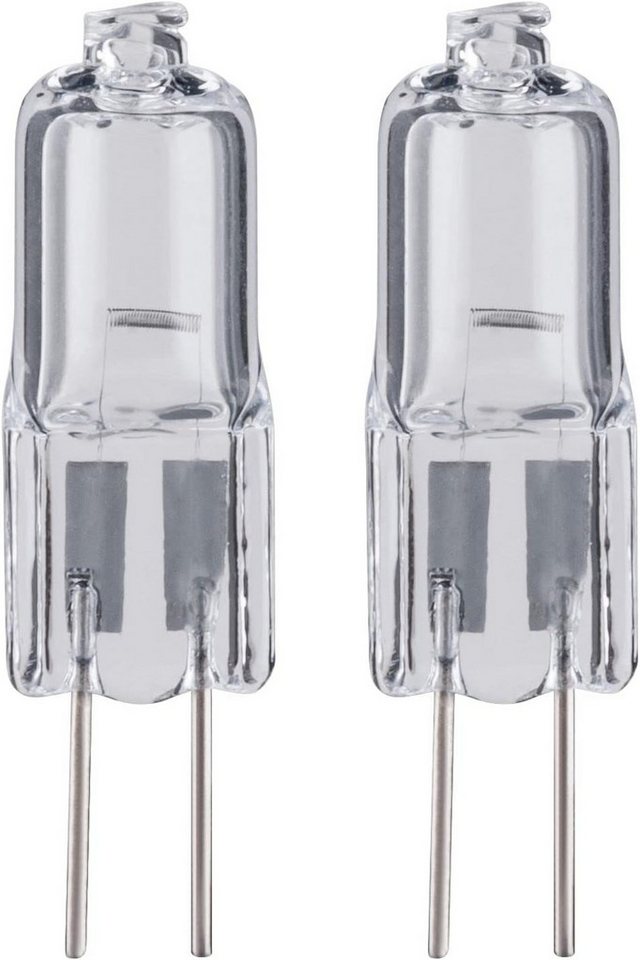 Paulmann LED-Leuchtmittel, 1 St., Paulmann 83149 Halogen Lampe Niedervolthalogen Stiftsockel 2er Set G4 Paulmann LED-Leuchtmittel, 1 St., Paulmann 83149 Halogen Lampe Niedervolthalogen Stiftsockel 2er Set G4 von Paulmann
