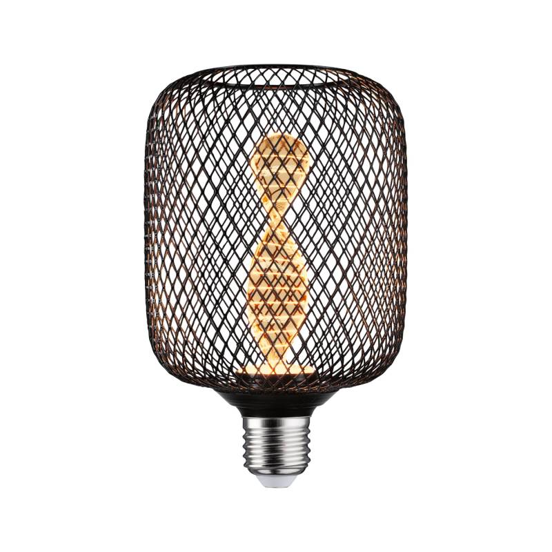 Paulmann LED-Leuchtmittel 'Metallic Glow Zyl Helix' E27 3,5 W 110 lm schwarz von Paulmann