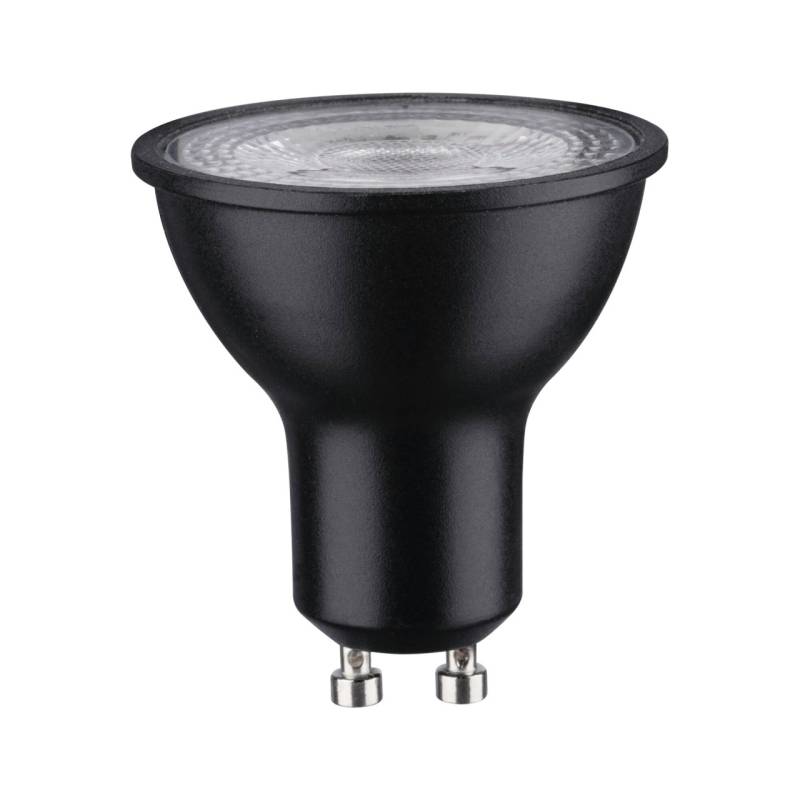 Paulmann LED Leuchtmittel Reflektor RAL9004 GU10 7W schwarz matt dimmbar von Paulmann