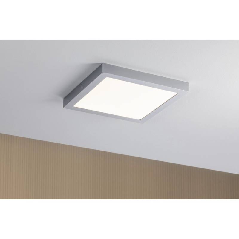 Paulmann LED-Panel Abia eckig 300x300 mm 22 W, 2.700 K, 3200 lm Chrom matt von Paulmann