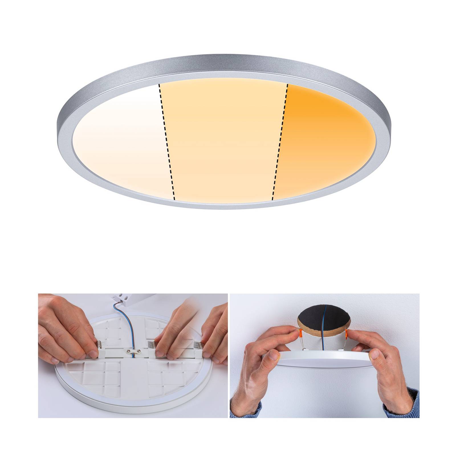 Paulmann Panel Areo dimtowarm rund chrom 23cm von Paulmann
