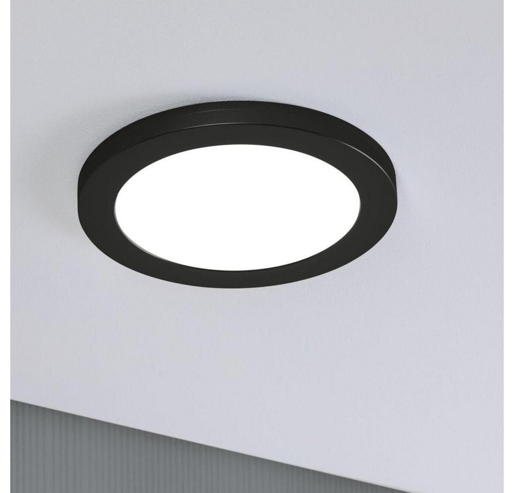 Paulmann LED Panel LED Einbaupanel Cover-It in Schwarz 16,5W 1200lm, keine Angabe, Leuchtmittel enthalten: Ja, fest verbaut, LED, 4000, LED Panele von Paulmann