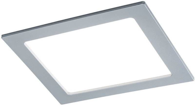 Paulmann LED Panel LED Einbaupanel eckig 220x220mm 16,5W 4.000K Chrom matt, LED fest integriert, Neutralweiß, LED Einbaupanel eckig 220x220mm 16,5W 4.000K Chrom matt von Paulmann