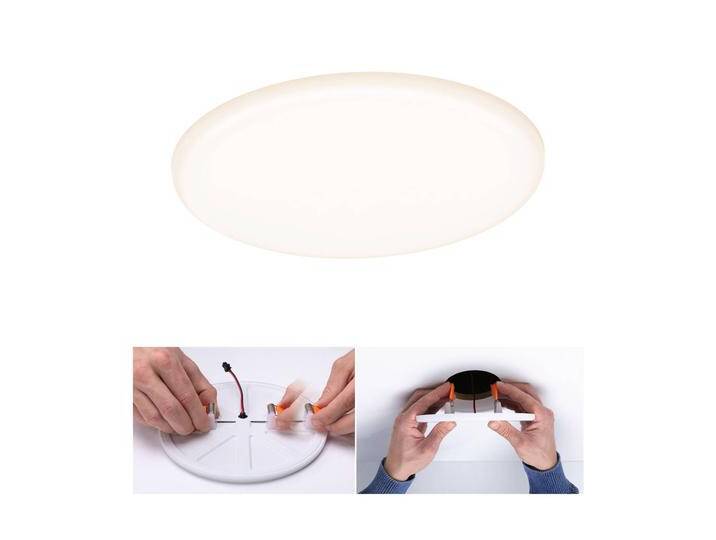Paulmann LED-Panel Veluna rund CCT ZigBee 18,5cm Veluna, dimmbar, weiß / opal, für Wohn- / Esszimmer, Kunststoff, Modern, ZIGBEE von Paulmann