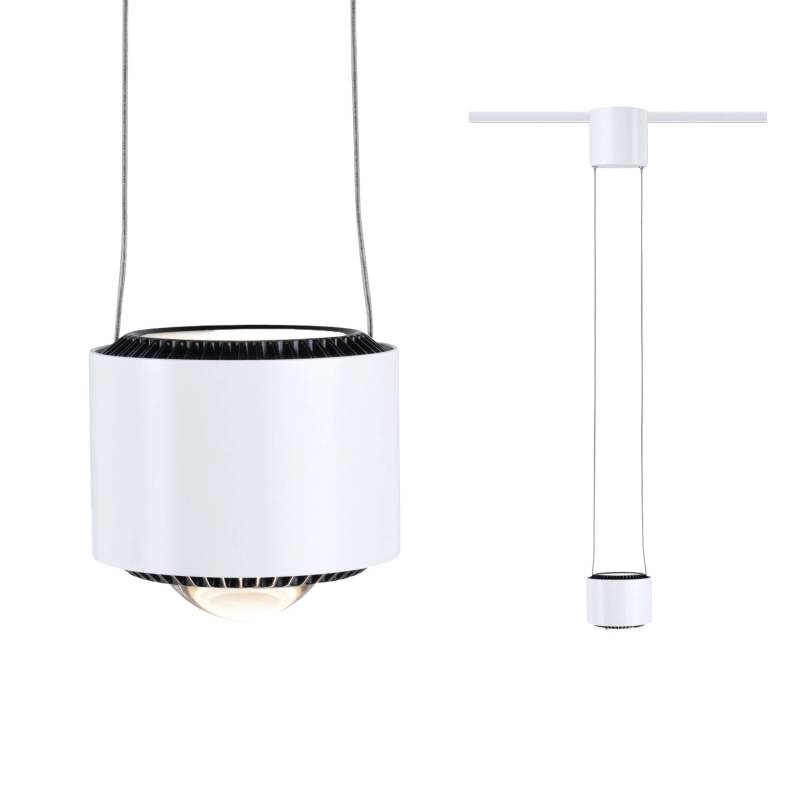 Paulmann LED-Pendelleuchte Aldan URail Signalweiß 150 cm x 9,8 cm Warmweiß von Paulmann