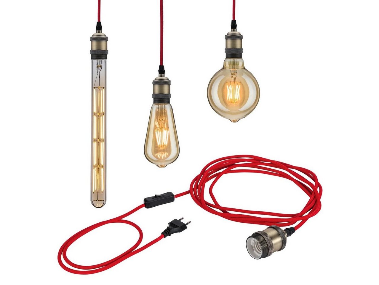 Paulmann LED Pendelleuchte Paulmann Neordic Pendelleuchte Eldar rot-brüniert, Ohne Leuchtmittel, Dimmbar nicht Smart Home-fähig ohne Bewegungsmelder Paulmann LED Pendelleuchte Paulmann Neordic Pendelleuchte Eldar rot-brüniert, Ohne Leuchtmittel, Dimmbar nicht Smart Home-fähig ohne Bewegungsmelder von Paulmann
