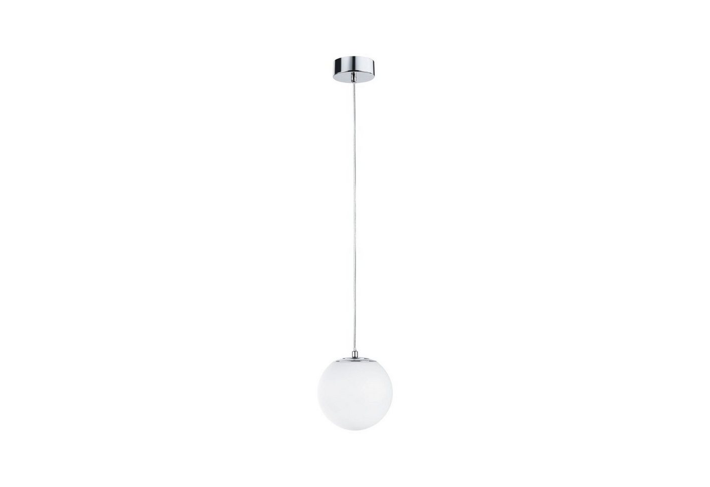 Paulmann LED Pendelleuchte Selection Bathroom Gove IP44 9W 3000K Satin, Glas/Metall, LED fest integriert, Warmweiß von Paulmann