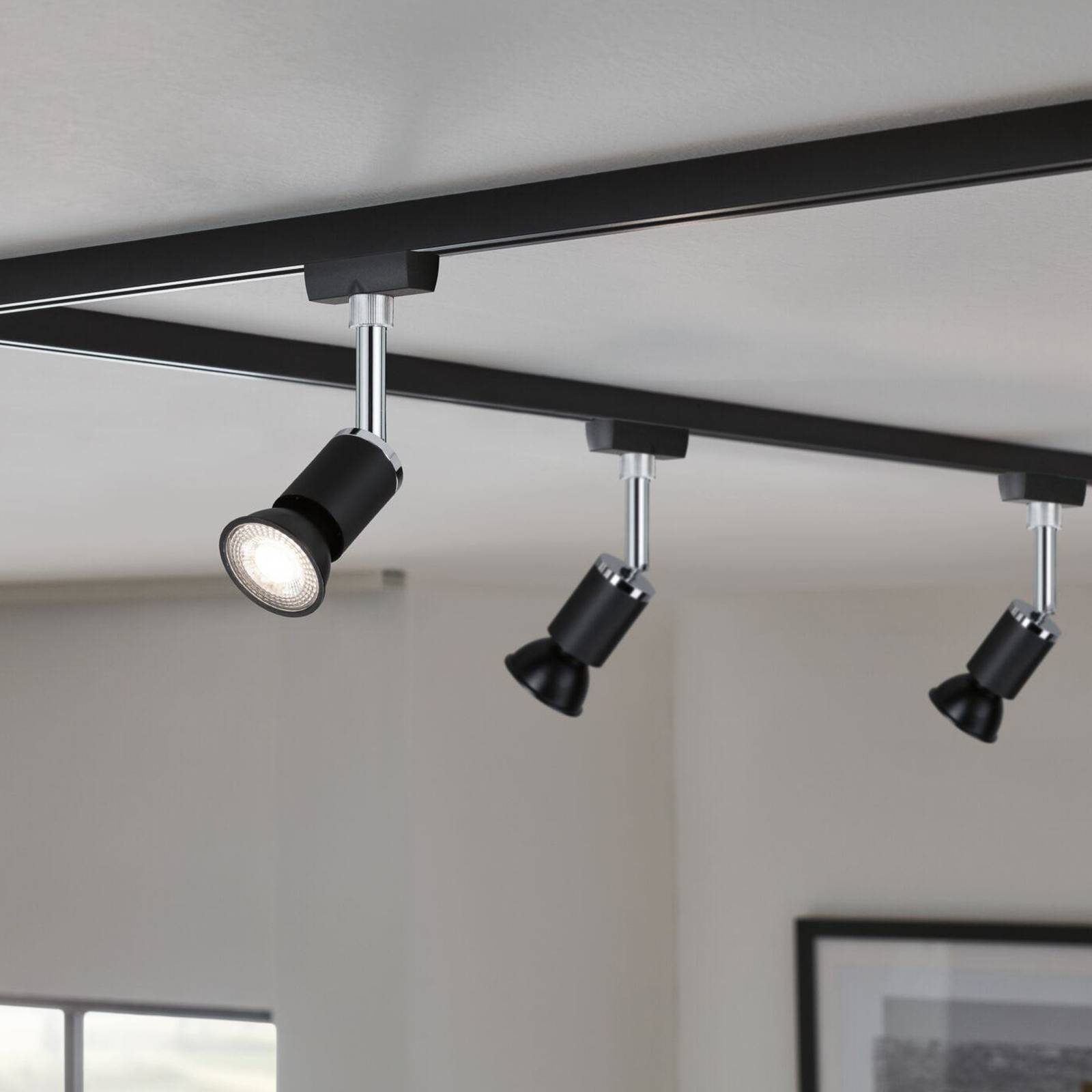 Paulmann LED-Reflektor 4.000 K schwarz GU10 8 W dimmbar 36° von Paulmann