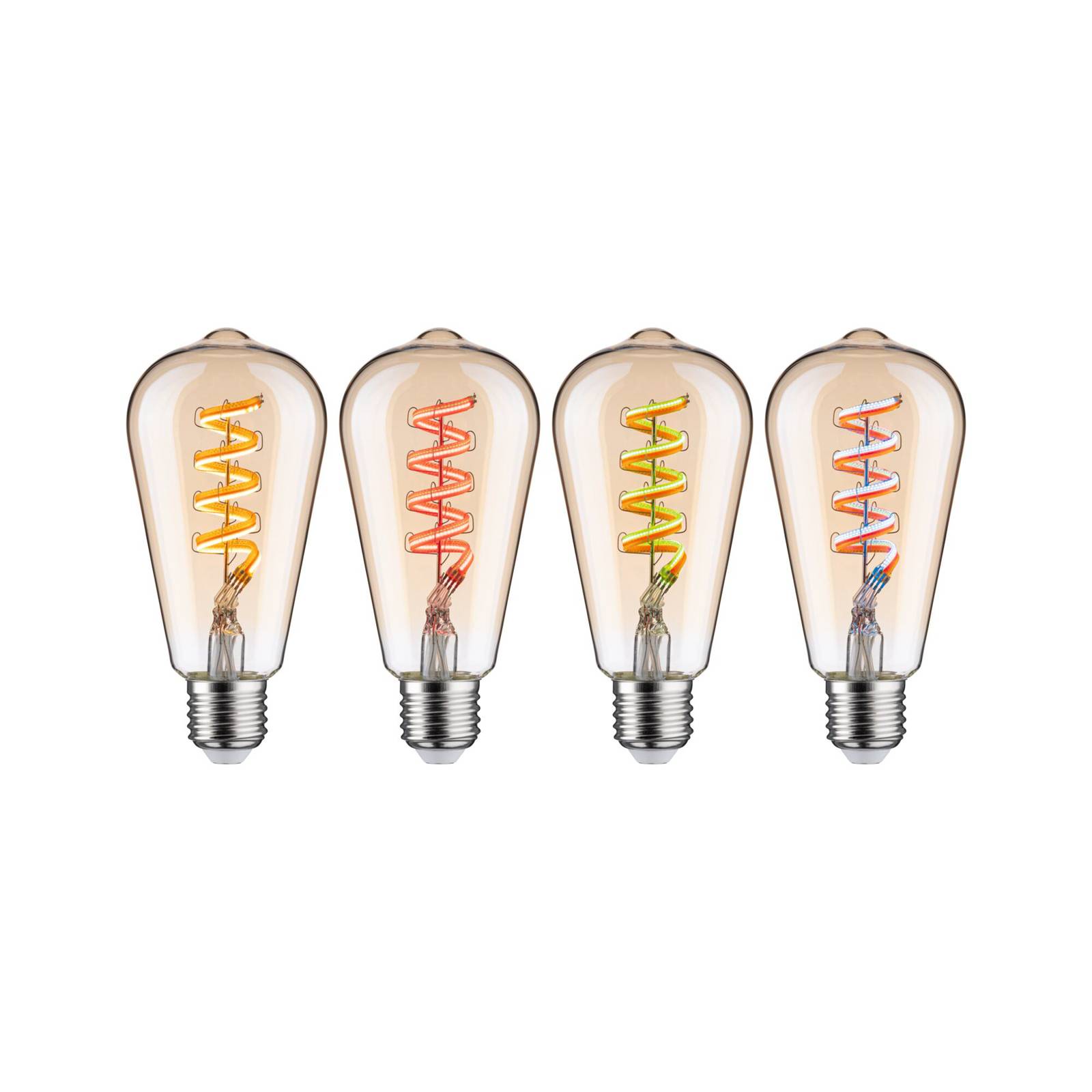 Paulmann LED-Rustika Zigbee E27 6,3W RGBW dim gold von Paulmann