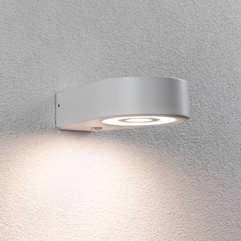 Paulmann LED-Sensor-Außenwandlampe Silma weiß 1-flammig IP44 von Paulmann