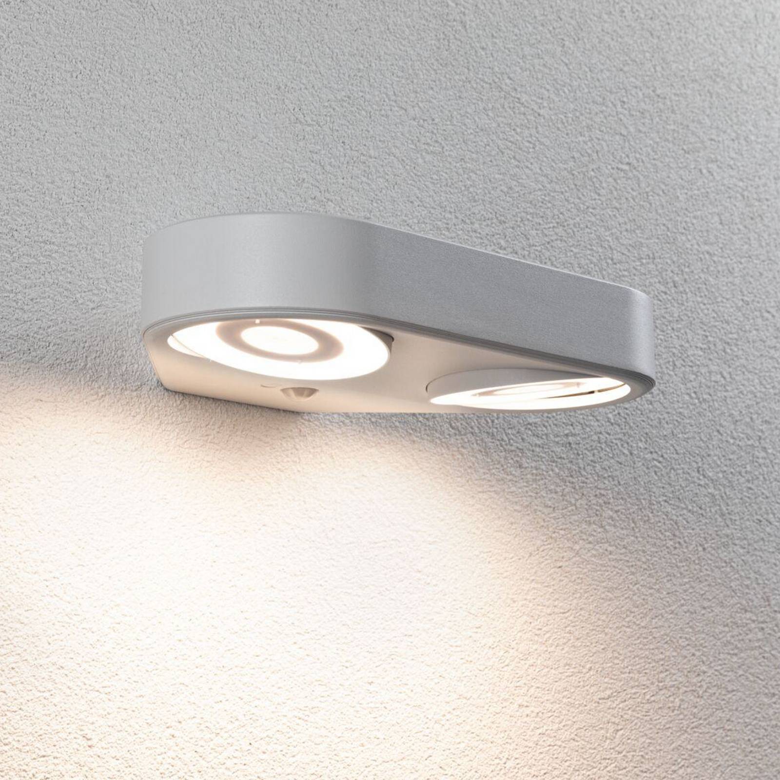 Paulmann LED-Sensor-Außenwandlampe Silma weiß 2-flammig IP44 von Paulmann