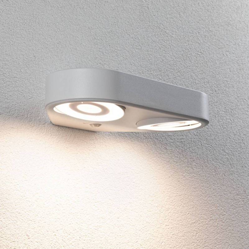 Paulmann LED-Sensor-Außenwandlampe Silma weiß 2-flammig IP44 von Paulmann