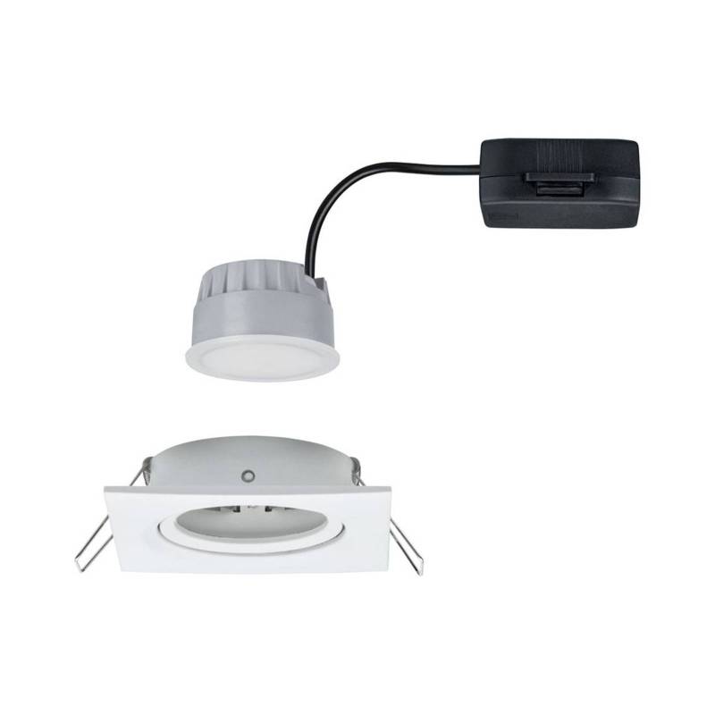 Paulmann LED-Spot Nova Coin eckig, dimmbar, weiß von Paulmann