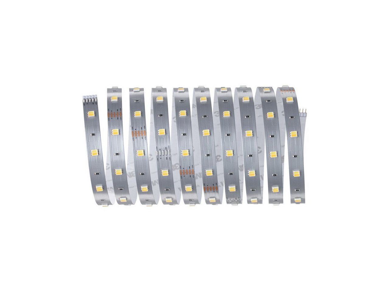 Paulmann LED-Streifen Paulmann MaxLED-Stripe 250 Basisset Silber 3m, Dimmbar nicht Smart Home-fähig ohne Bewegungsmelder von Paulmann