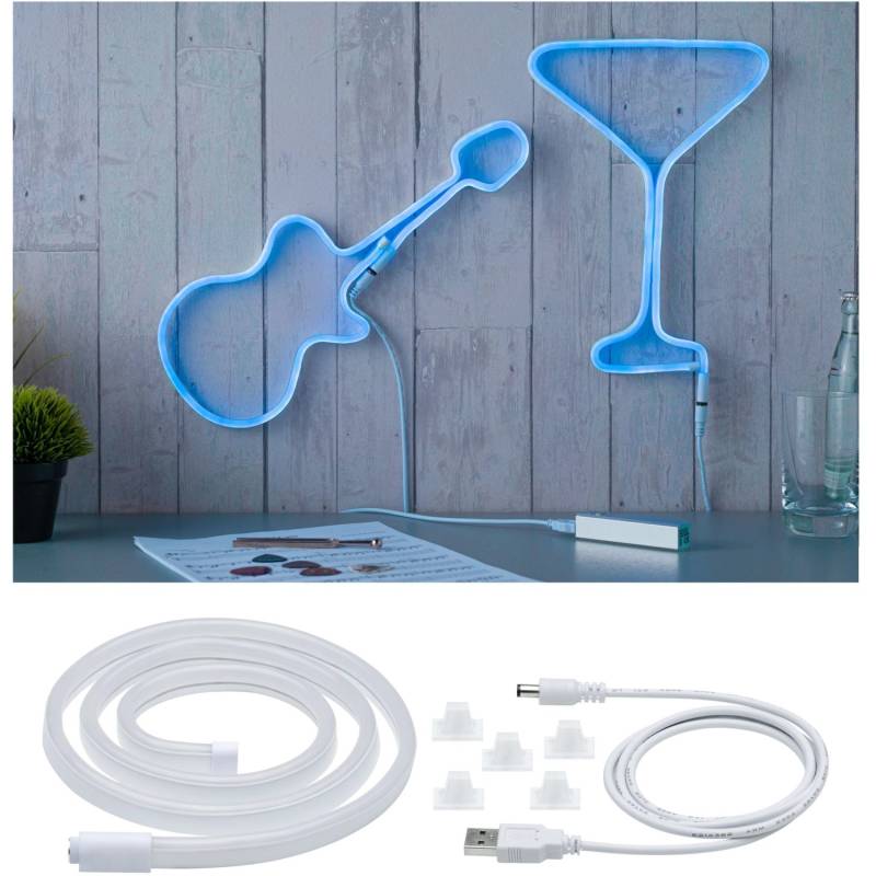 Paulmann LED Strip Neon Colorflex USB Blau 1 m 4,5 W 5V Paulmann LED Strip Neon Colorflex USB Blau 1 m 4,5 W 5V von Paulmann