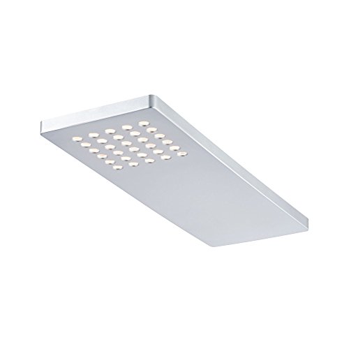 Paulmann 93563 LED Unterschrankleuchte Pattern Unterbauleuchte LED Chrom matt 3er Komplettset 3x22W 230/12V 12VA Kunststoff inkl. Leuchtmittel von Paulmann