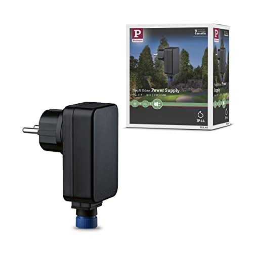 Paulmann Leuchten Paulmann 98848 Outdoor plug und Shine Power Supply IP44 230/24V DC schwarz Kunstst von Paulmann
