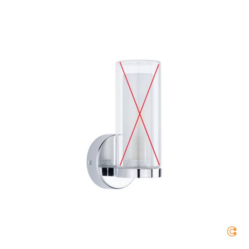 Paulmann Luena Wandleuchte Ip44 Chrom E14 Wandlampe Lampe Siehe Text/Foto B-Ware von Paulmann