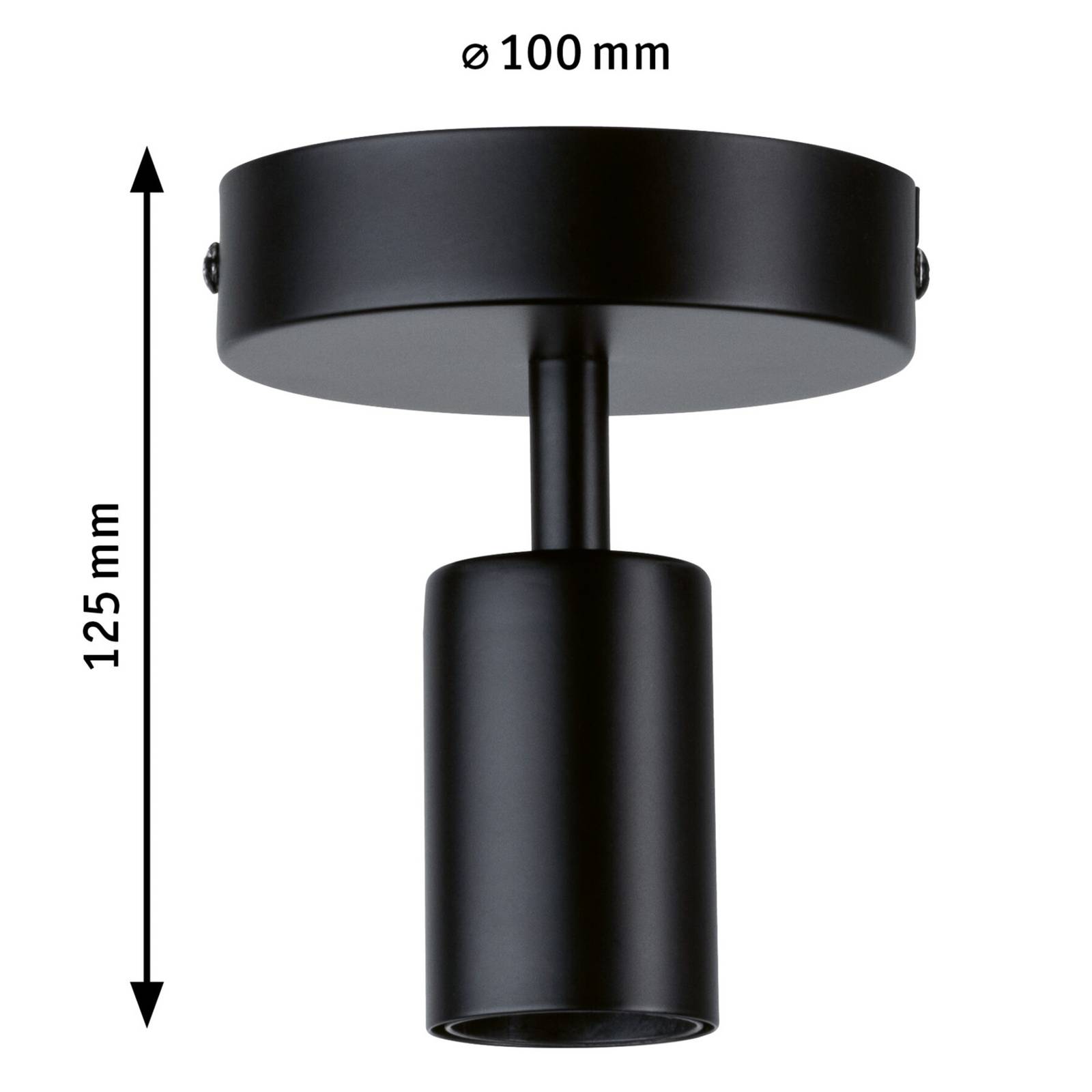 Paulmann Malja Deckenleuchte in Schwarz von Paulmann