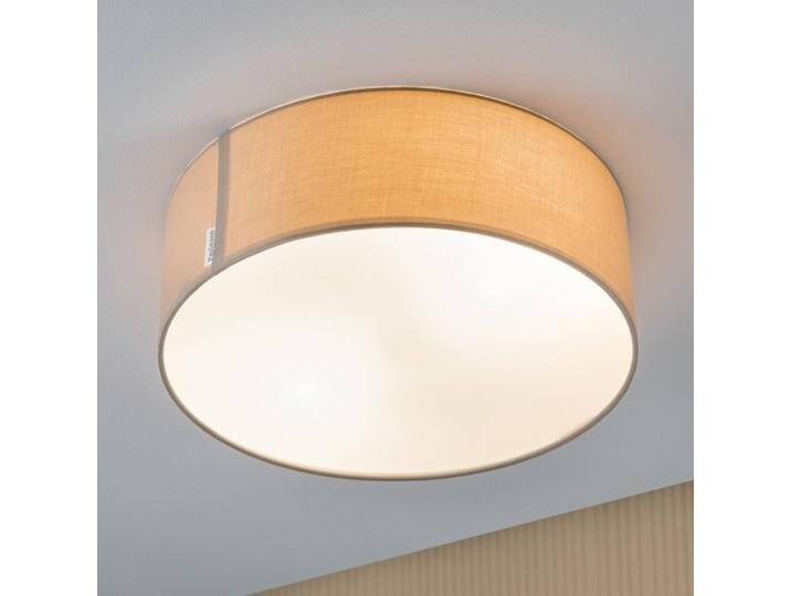 Paulmann Deckenlampe Mari, dimmbar, creme / amber, für Wohn- / Esszimmer, Textil / Stoff / Seide, Deckenlampe von Paulmann