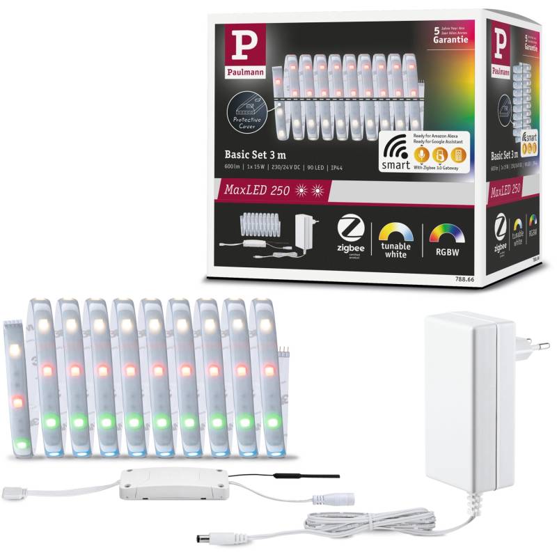 Paulmann MaxLED 250 LED Strip RGBW Smart Home Zigbee Basis-Set 3 m von Paulmann