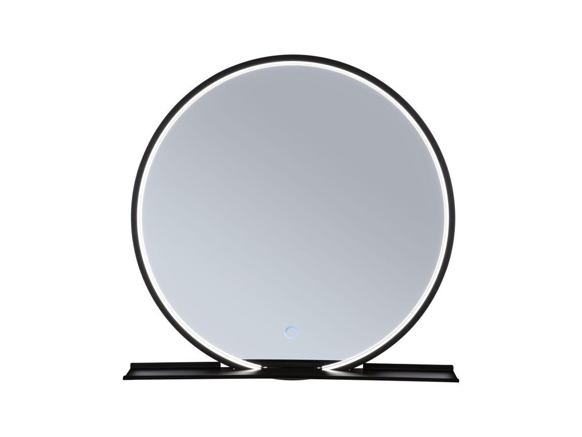 Paulmann - Miro LED Illuminated Mirror TW IP44 Amb. Mirror/Matt Black Paulmann von Paulmann