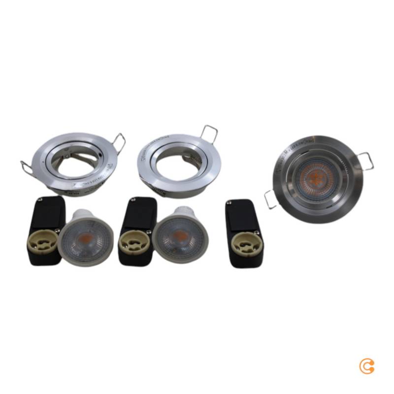 Paulmann Nova 3er Spot Lampe Leuchte Lichtspot Rund Schwenk/Dimmbar B-Ware von Paulmann