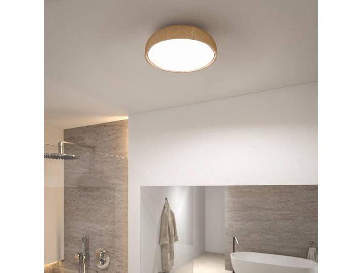 Paulmann Deckenlampe Oka, Holz hell, für Badezimmer, Kunststoff, Modern, Deckenlampe von Paulmann