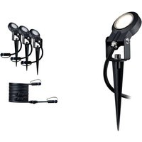 Paulmann Spot Sting Ergänzungsset IP67 93689 Beleuchtungssystem Plug & Shine LED 18W Warmweiß Anth von Paulmann