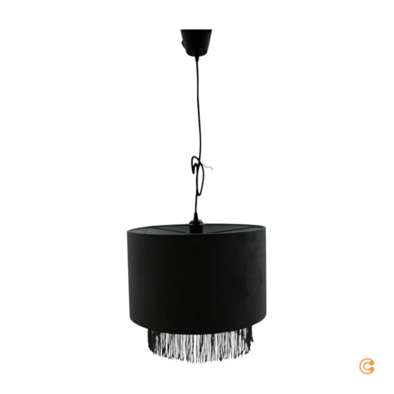 Paulmann Pauleen Pendelleuchte Noble Reverie Grau Samt ø38cm Max 20 W E27 Kürzbar B-Ware von Paulmann
