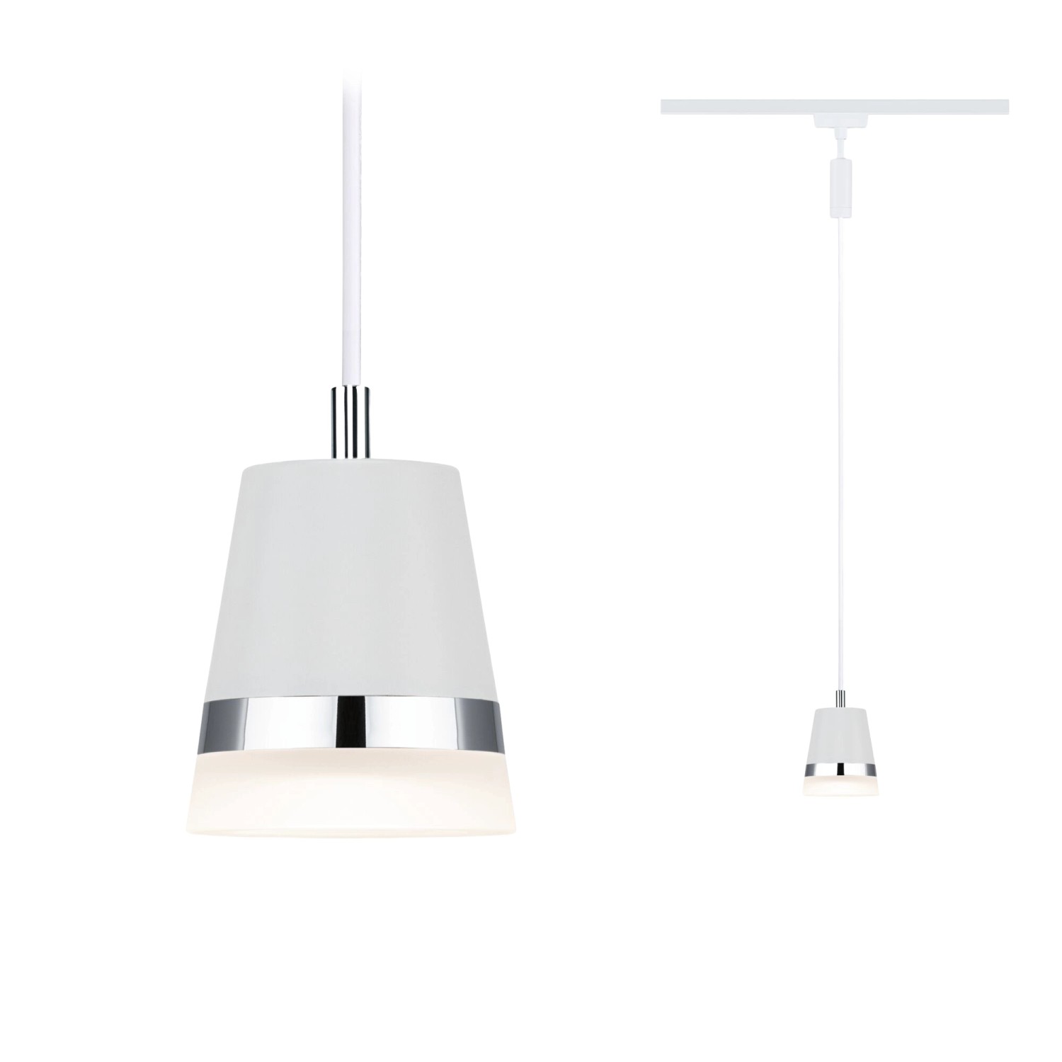 Paulmann Pendelleuchte Cone URail Signalweiß 121,4 cm x 8,4 cm Paulmann Pendelleuchte Cone URail Signalweiß 121,4 cm x 8,4 cm von Paulmann