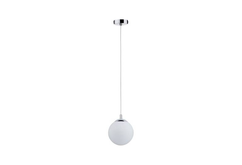 Paulmann Pendelleuchte Globe IP44 E27 max. 20W Satin, Chrom dimmbar, ohne Leuchtmittel von Paulmann