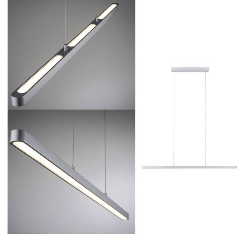 Paulmann Pendelleuchte Paulmann Lento Pendell 79900 Pendelleuchte LED Chrom (matt) von Paulmann