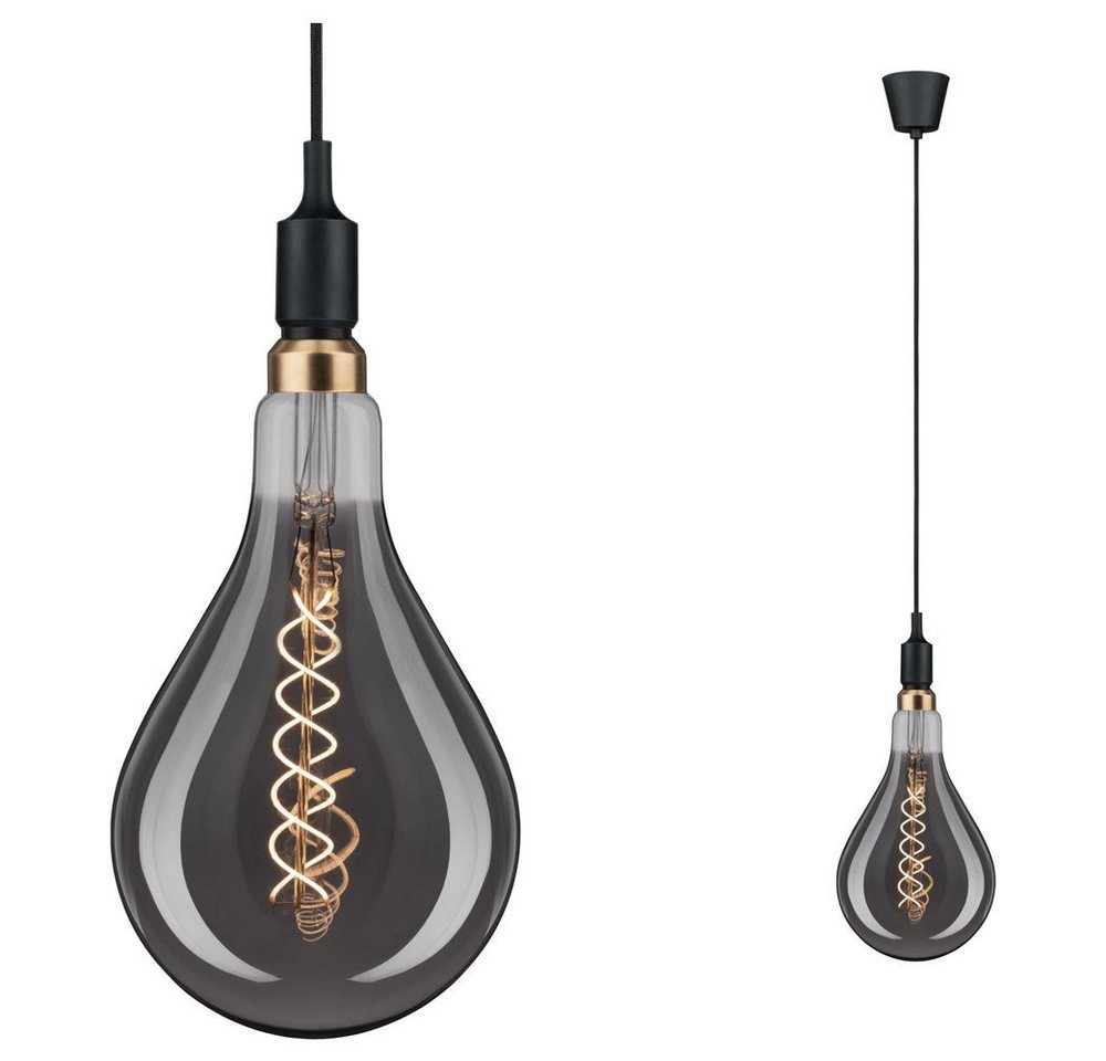 Paulmann Pendelleuchte Pendelleuchte Neordic in Schwarz E27 max. 20W 1-flammig von Paulmann