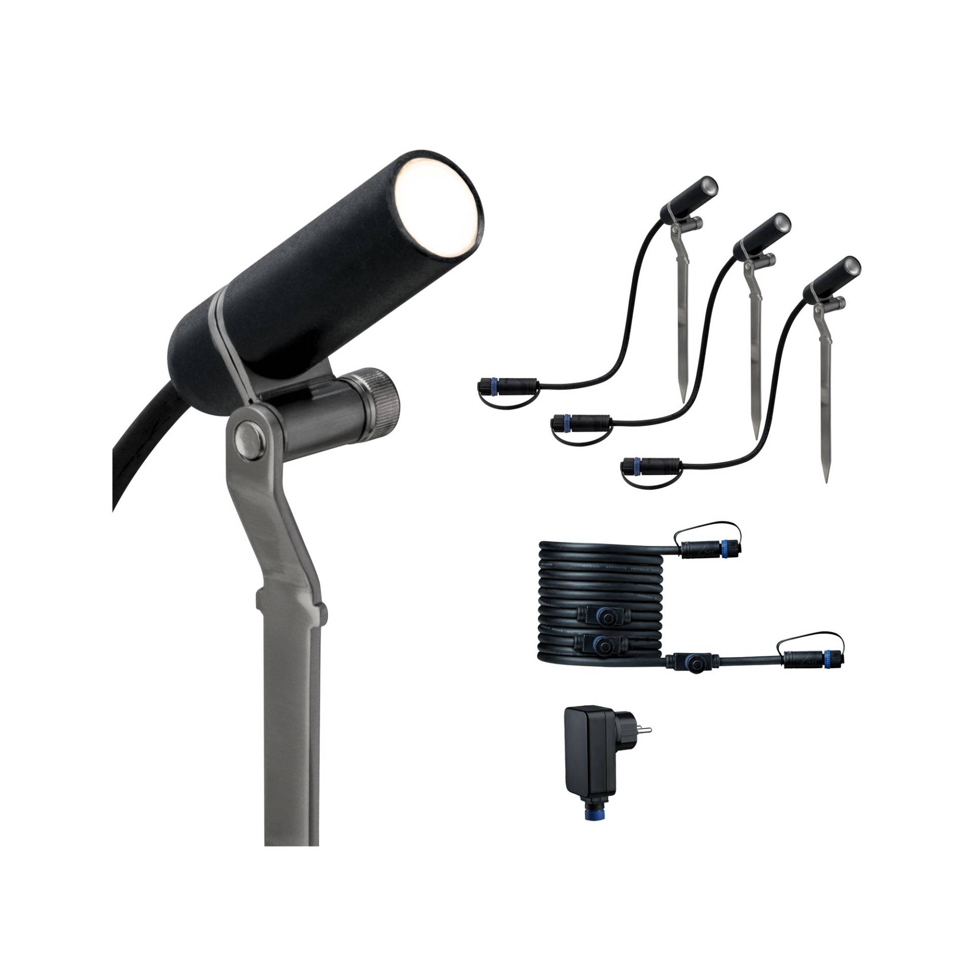 Paulmann LED-Außenleuchte 'Plug & Shine - Plantini' anthrazit IP65 2,5 W 24 V Paulmann LED-Außenleuchte 'Plug & Shine - Plantini' anthrazit IP65 2,5 W 24 V von Paulmann