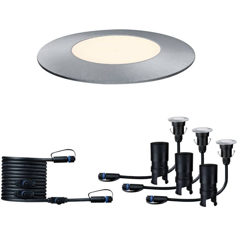 Paulmann Plug&Shine Bodeneinbaustrahler Ergänzungs-Set IP65 Warmweiß von Paulmann