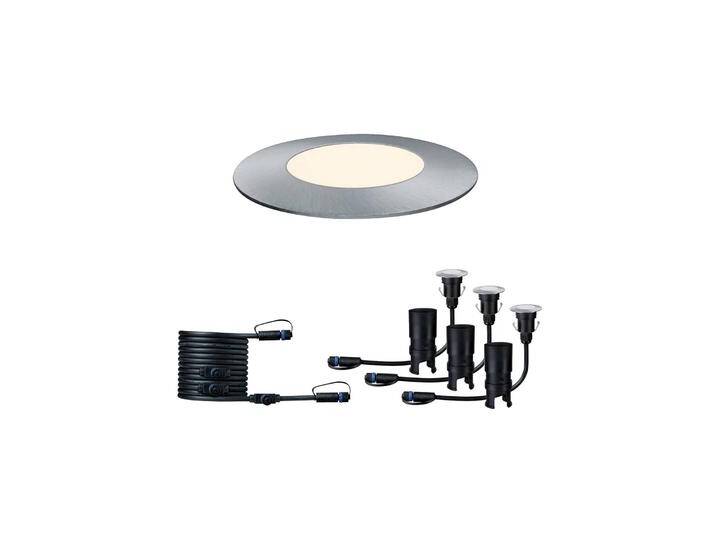 Paulmann Plug & Shine Floor Mini 3er Ergänzung 830 Mini, dimmbar, alu / grau / zink, Edelstahl, Modern von Paulmann