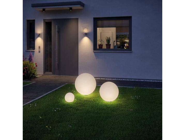 Paulmann Plug & Shine LED-Dekoleuchte Globe Ø 50cm Globe, dimmbar, weiß / opal, Kunststoff, Modern von Paulmann